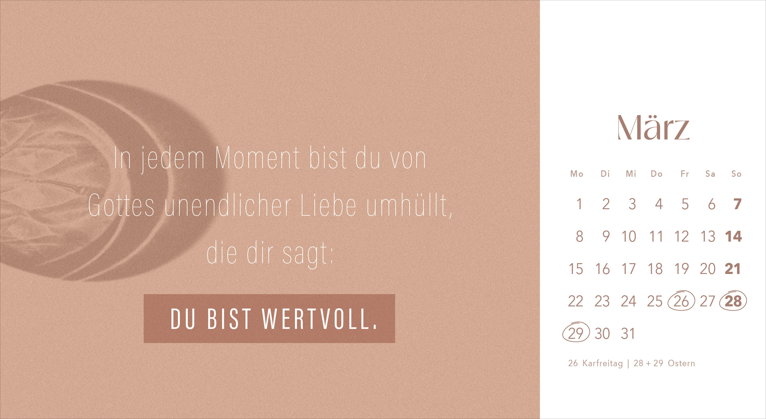 Leben in seiner Gegenwart 2027 – Postkartenkalender