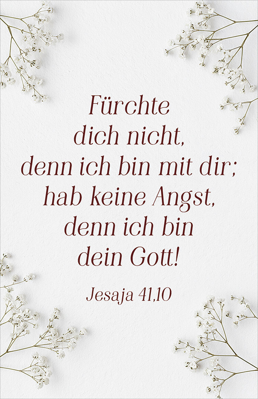 Postkarte Jahreslosung 2027 Blumen