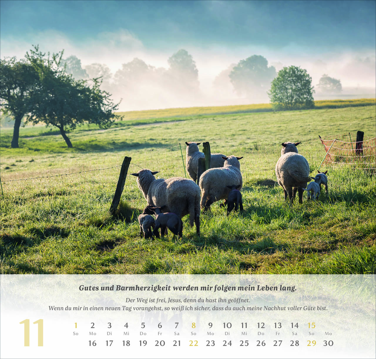 Psalm 23 Wandkalender 2026