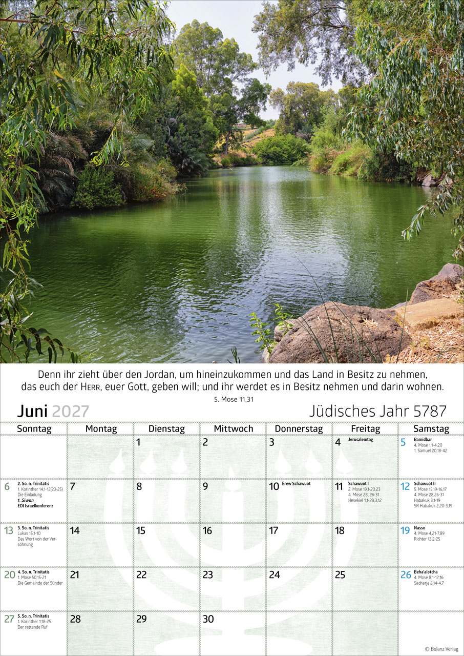 Israel 2027 – Posterkalender