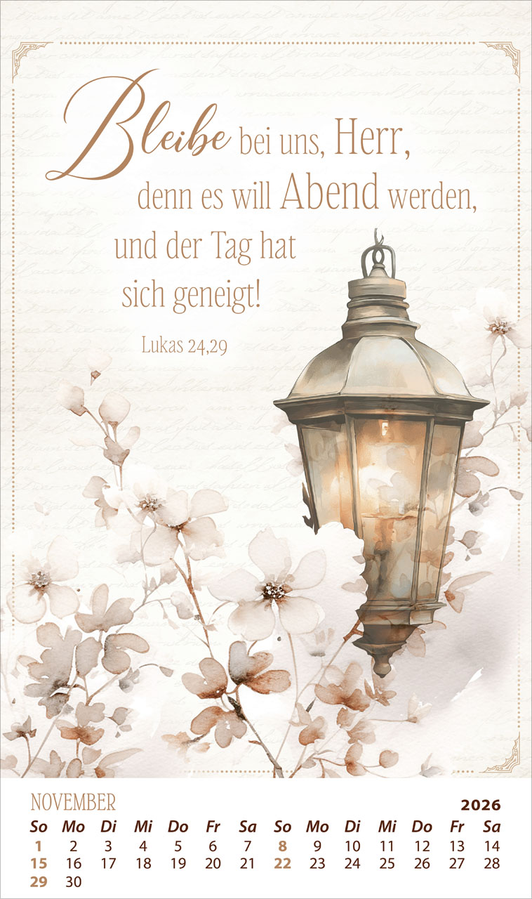 Die Kraft der Worte 2026 - Posterkalender