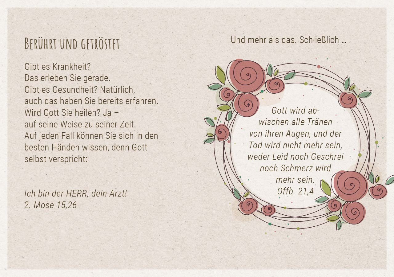 Grußheft - Gute Besserung für Dich