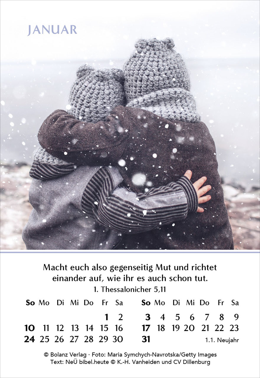 Ein Jahr der Geborgenheit 2027 Minikalender