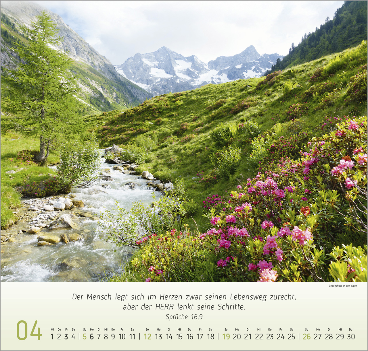 Berg Impressionen Wandkalender 2026