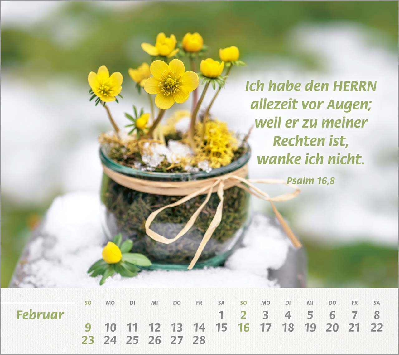 Du bist meine Stärke Großdruck-Tischkalender