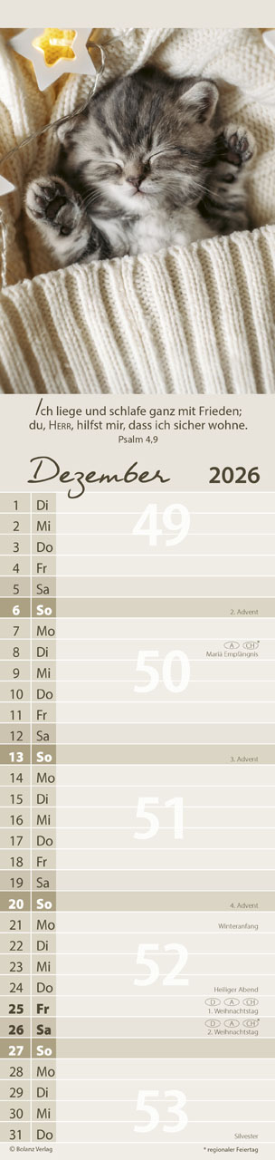 Für Euch 2026 - Streifenterminplaner