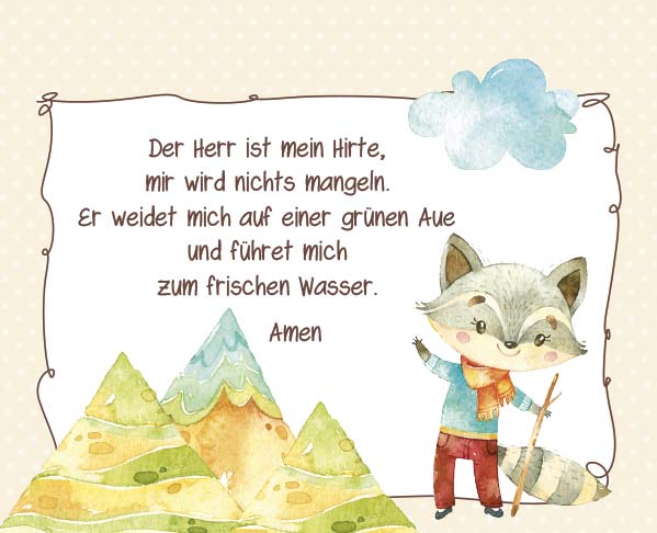 Postkartenaufstellbuch Kindergebete
