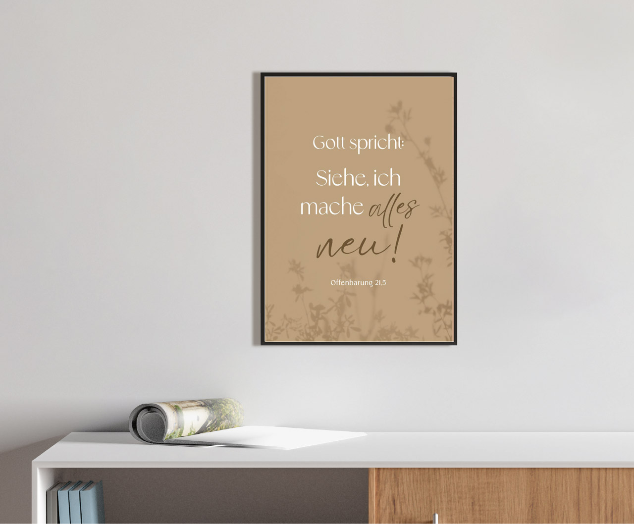 Poster Jahreslosung 2026 Schattenspiel A3