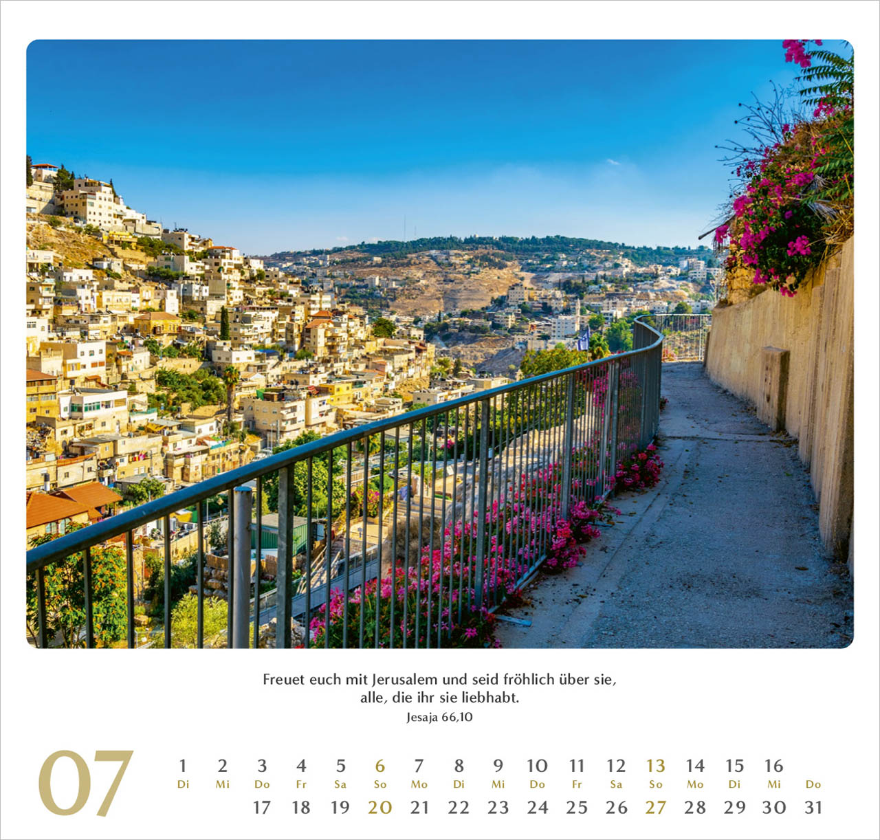 Geliebtes Israel Wandkalender