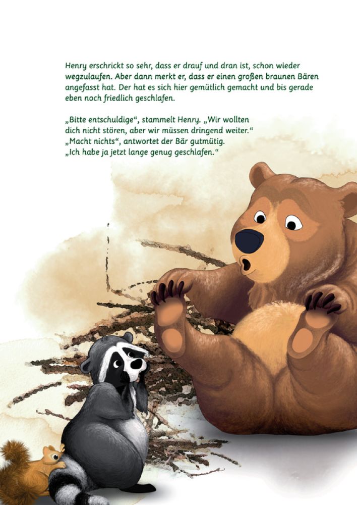 Vom kleinen Waschbären, der sich traute, mutig zu sein