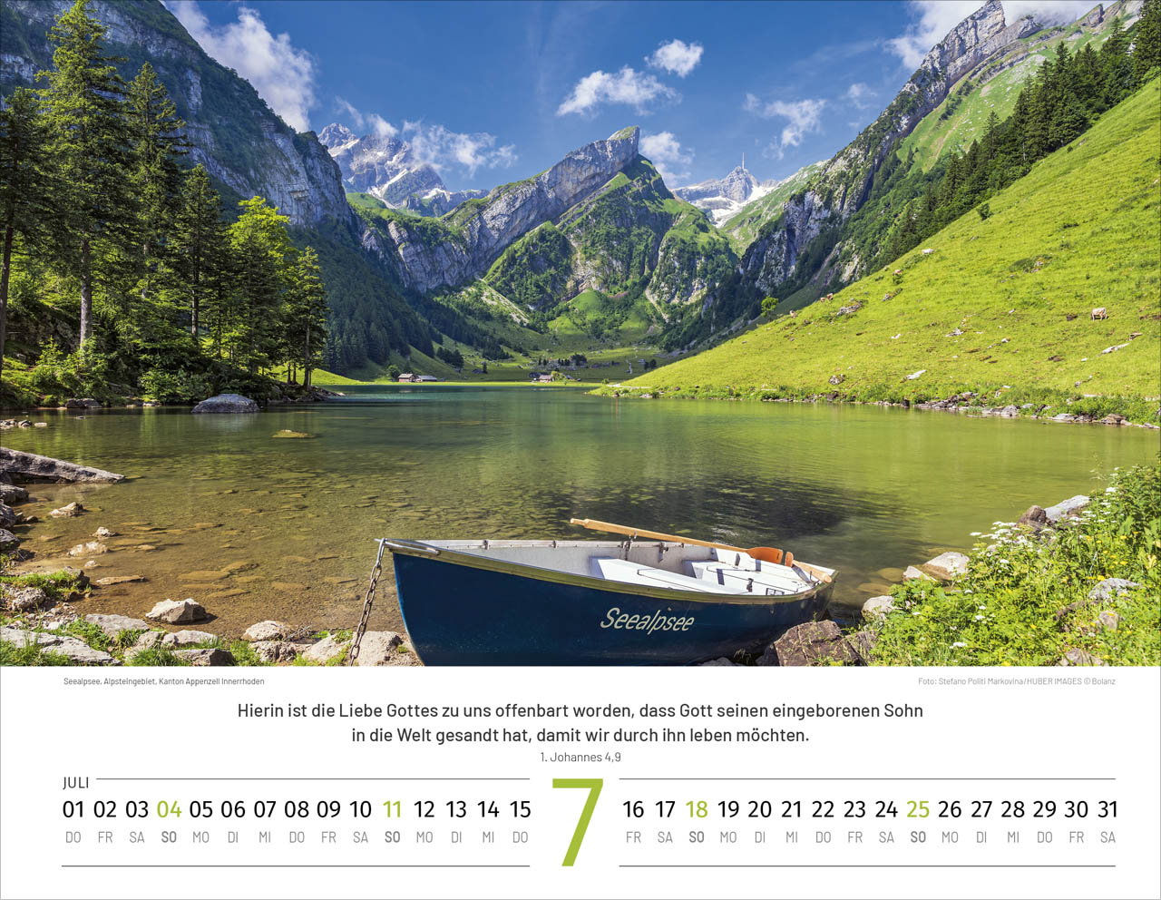 Schweiz 2027 – Wandkalender (deutsch)