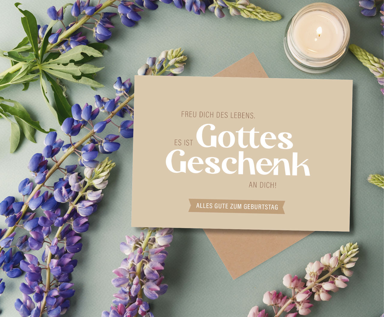 Faltkarte Gottes Geschenk an Dich