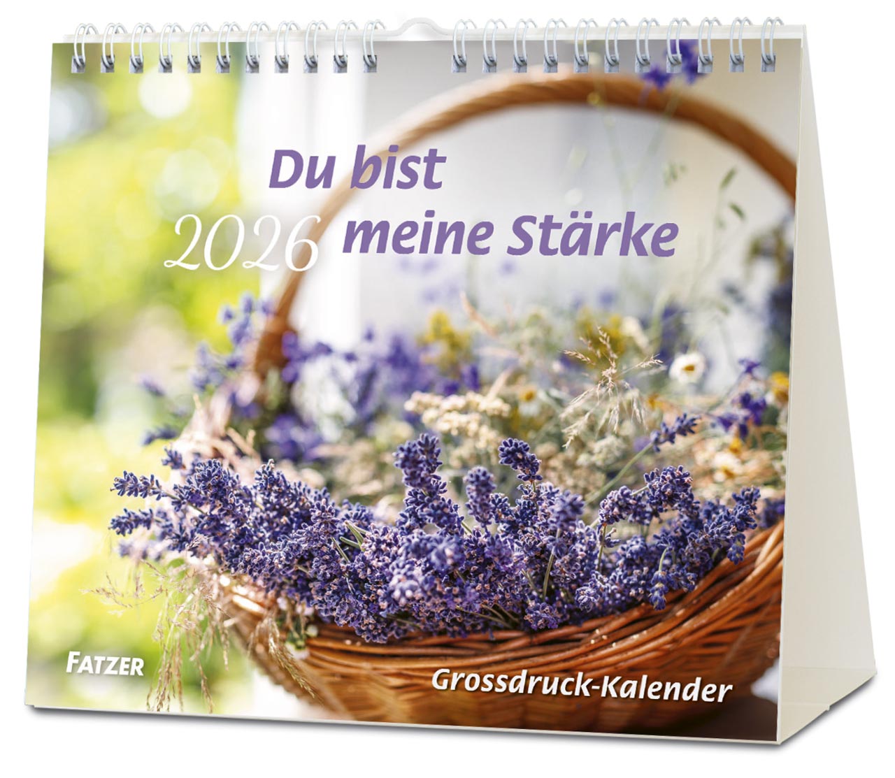 Du bist meine Stärke Großdruck-Tischkalender 2026