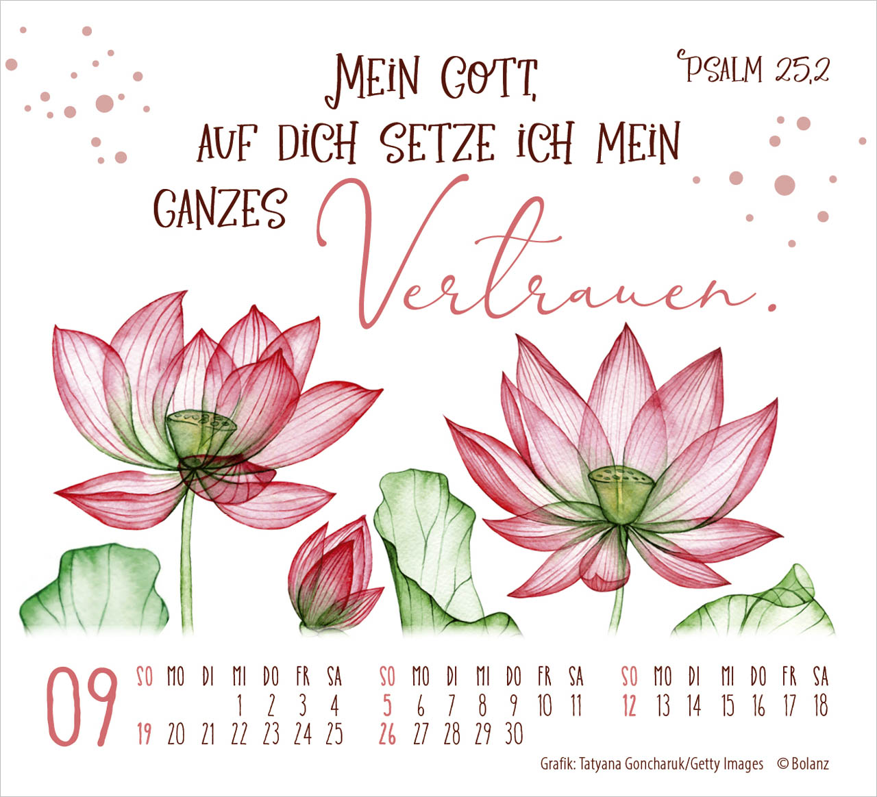 Geschützt in seiner Hand 2027 – Minikalender