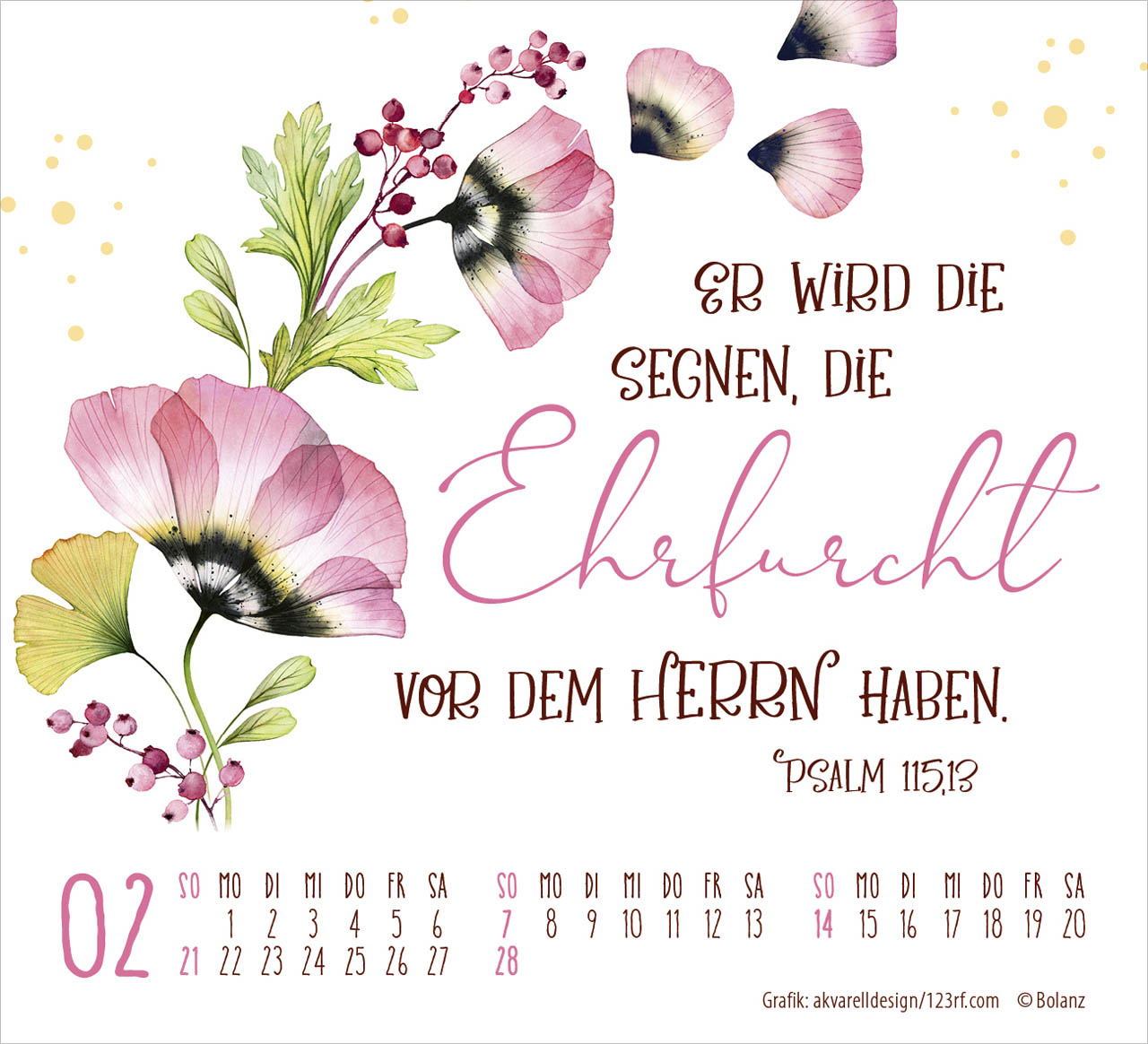 Geschützt in seiner Hand 2027 – Minikalender