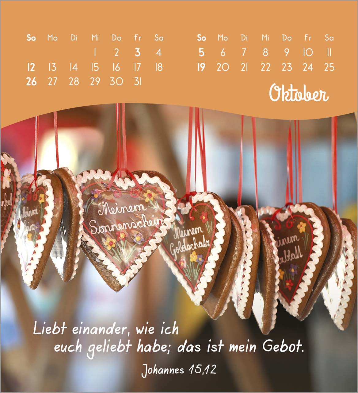 Von Herzen ein glückliches Jahr Tischkalender