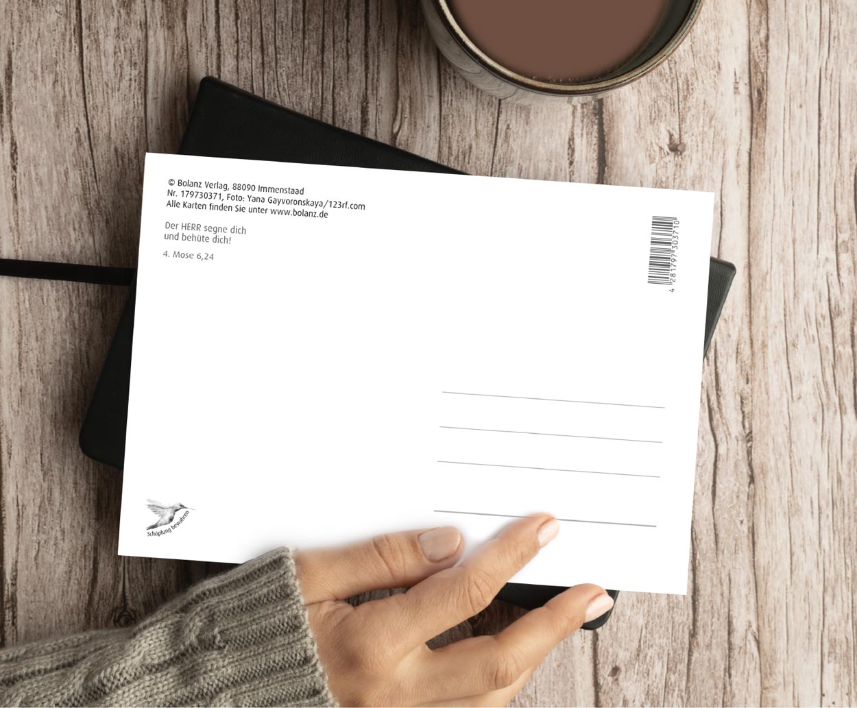 Postkarte Leuchtturm Alles Gute
