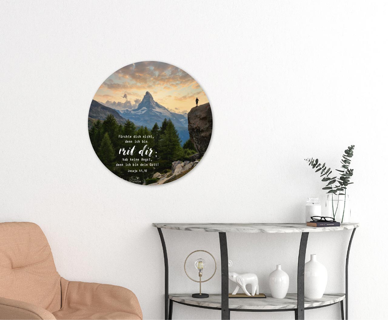 Wandschmuckbild Berg Jahreslosung 2027 25 cm