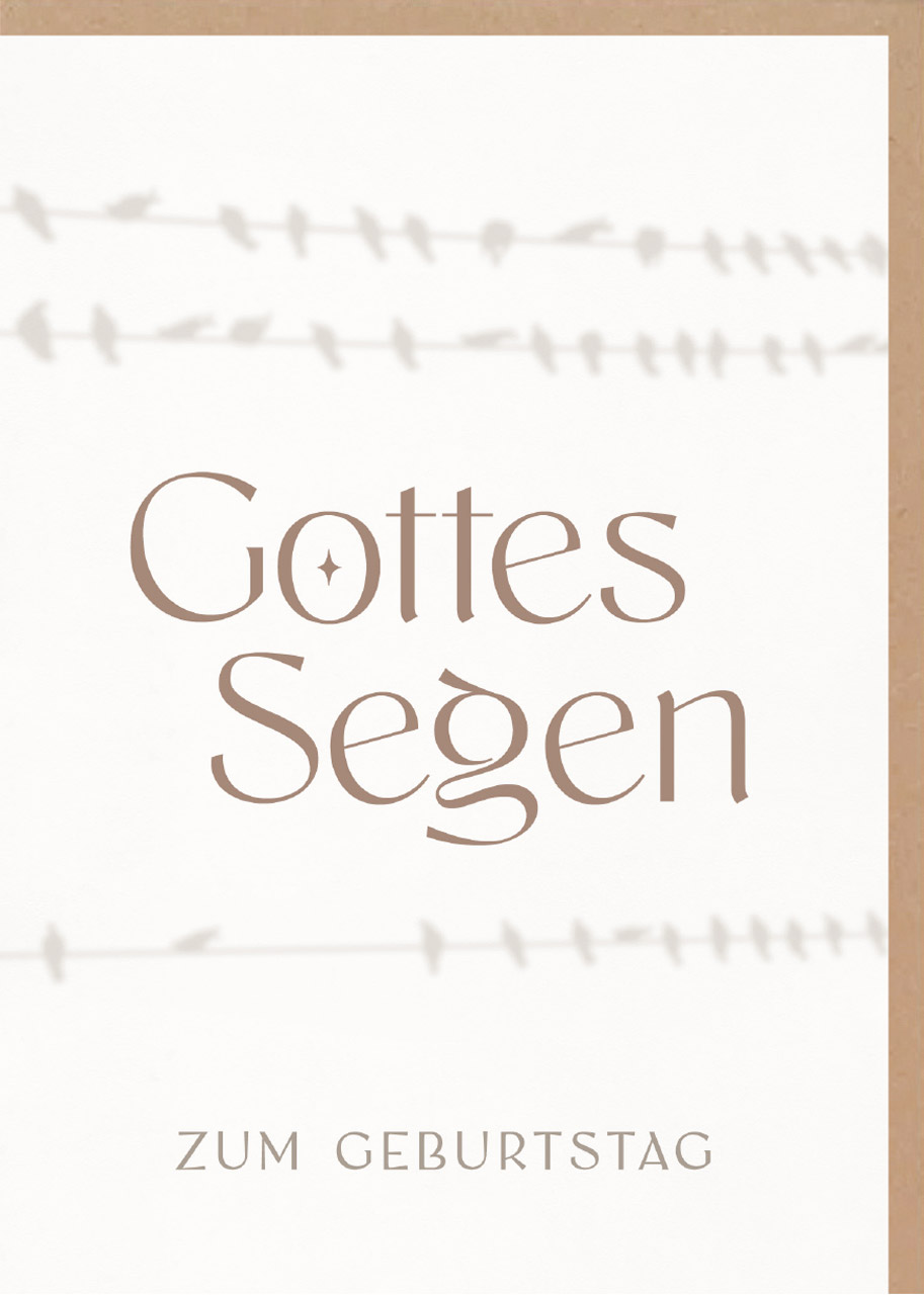 Faltkarte Gottes Segen