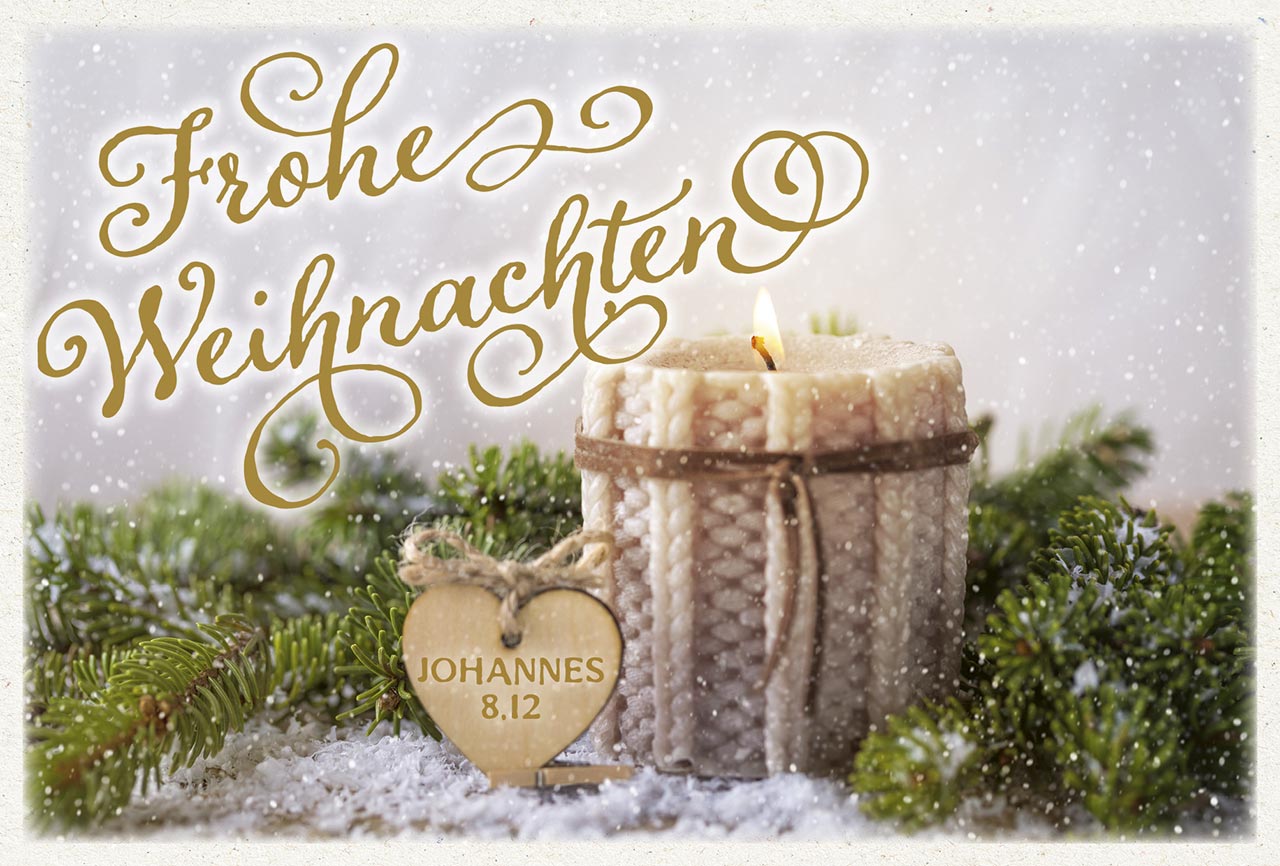 Minikarten Weihnachten Foto quer