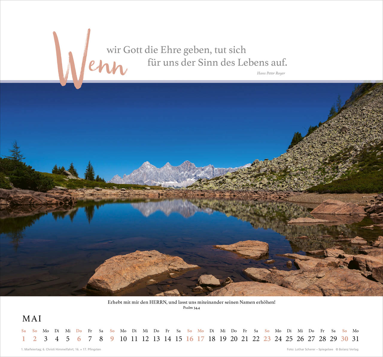 Fels meiner Stärke 2027 – Wandkalender