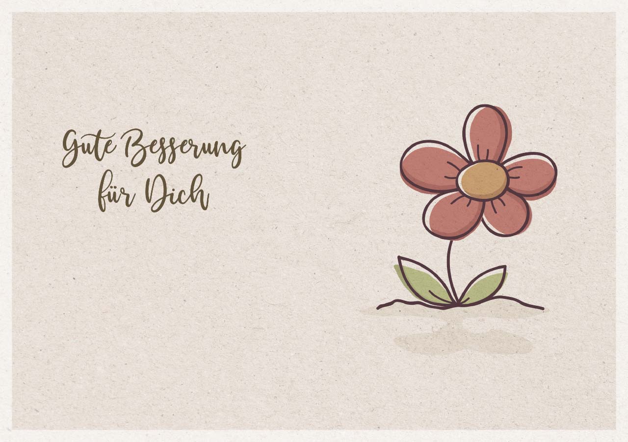 Grußheft - Gute Besserung für Dich