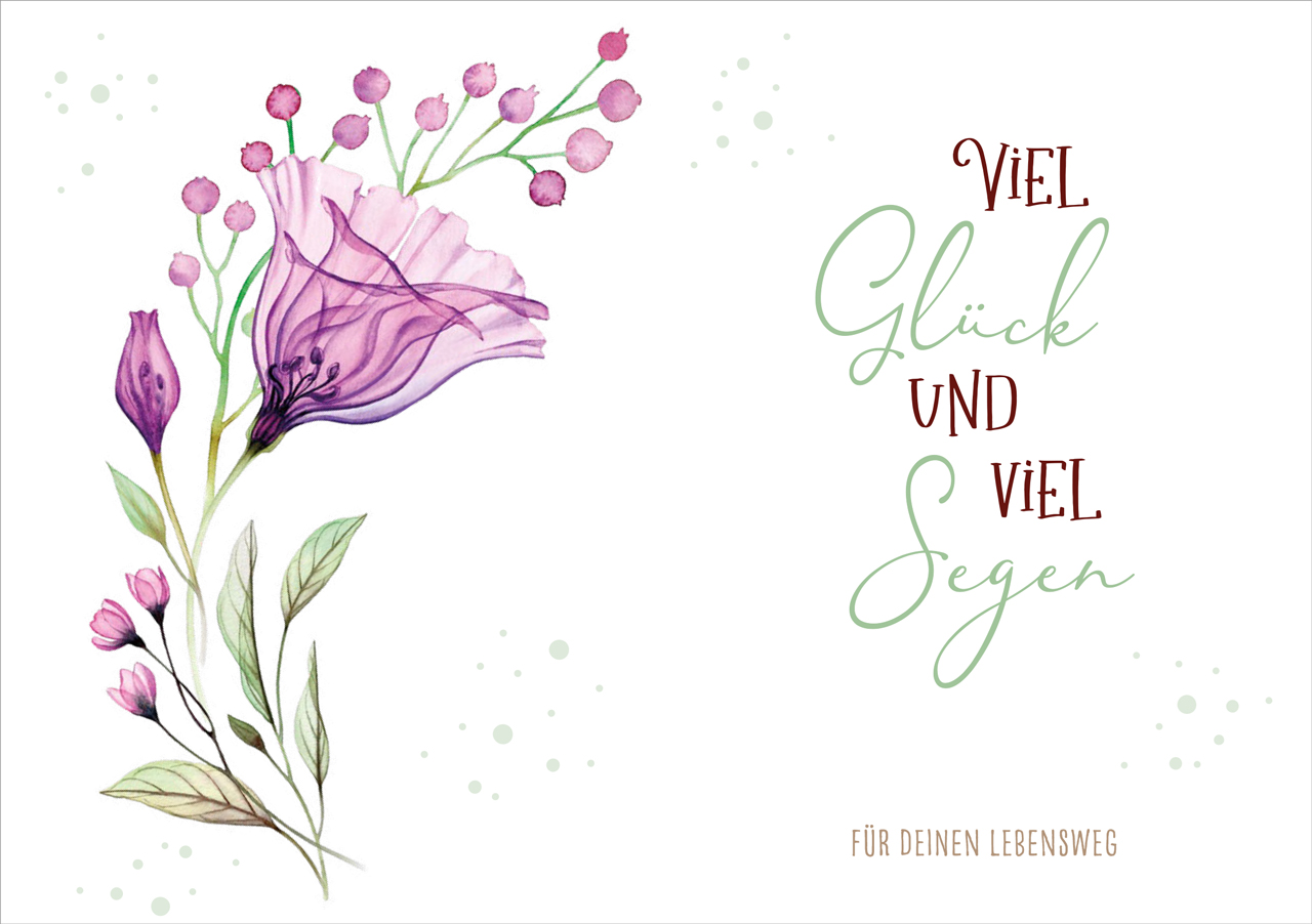 Grußheft - Viel Glück und viel Segen