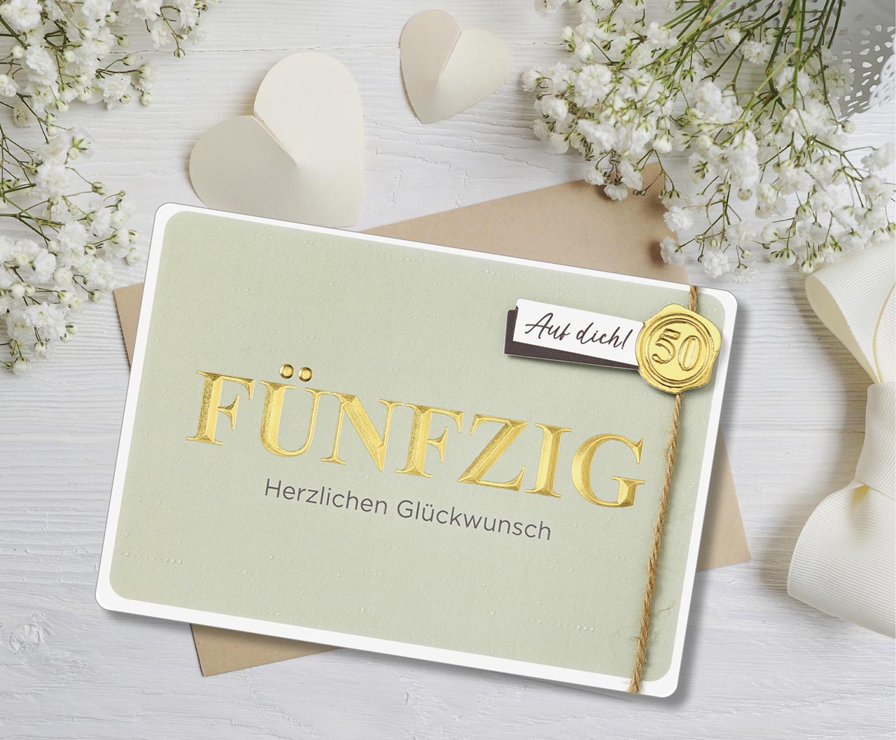 Faltkarte Geburtstag 50