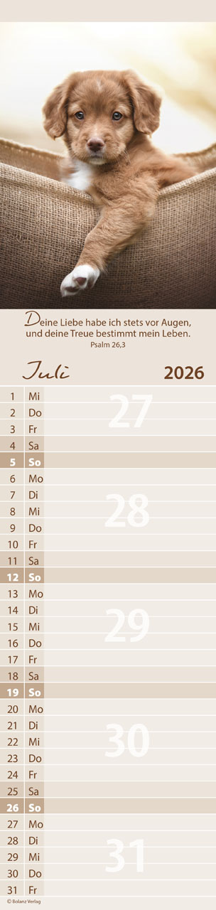 Für Euch 2026 - Streifenterminplaner