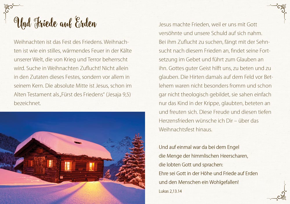 Grußheft - Besinnliche Weihnachten