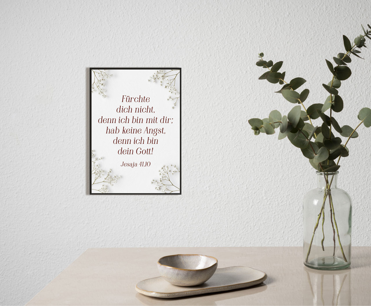 Poster Jahreslosung 2027 Blumen A4