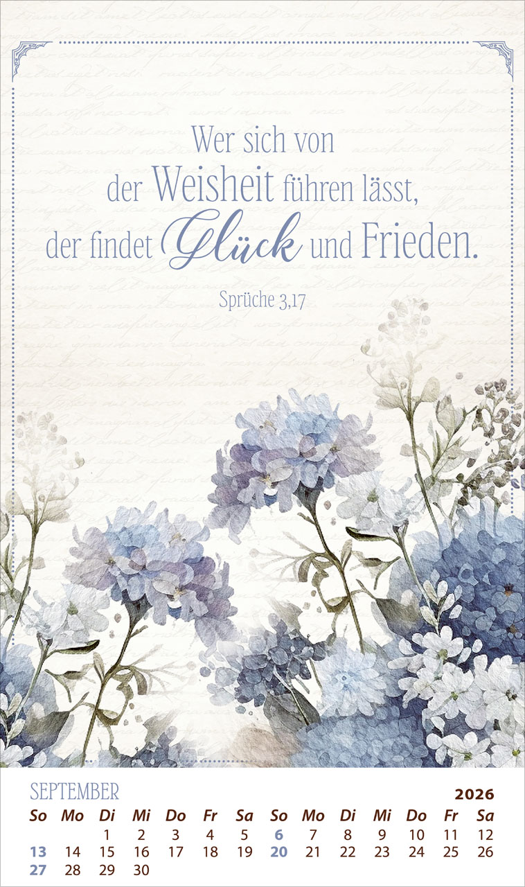 Die Kraft der Worte 2026 - Posterkalender