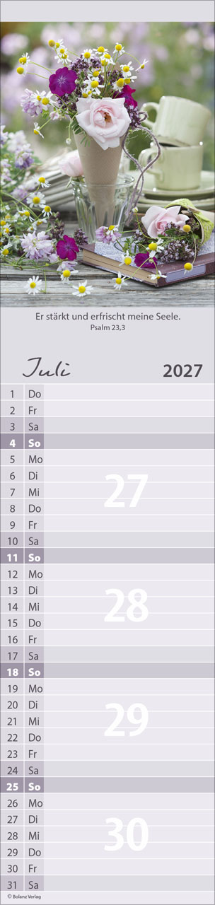 Von Mir zu Dir 2027 – Streifenterminkalender