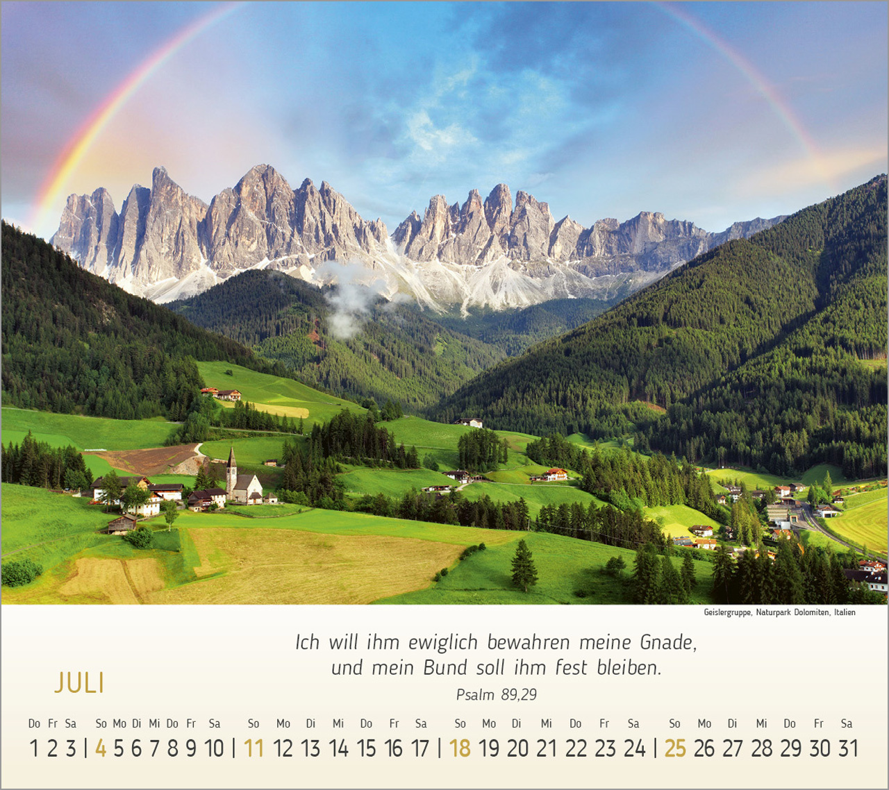 Wunderbare Bergwelt 2027 – Tischkalender