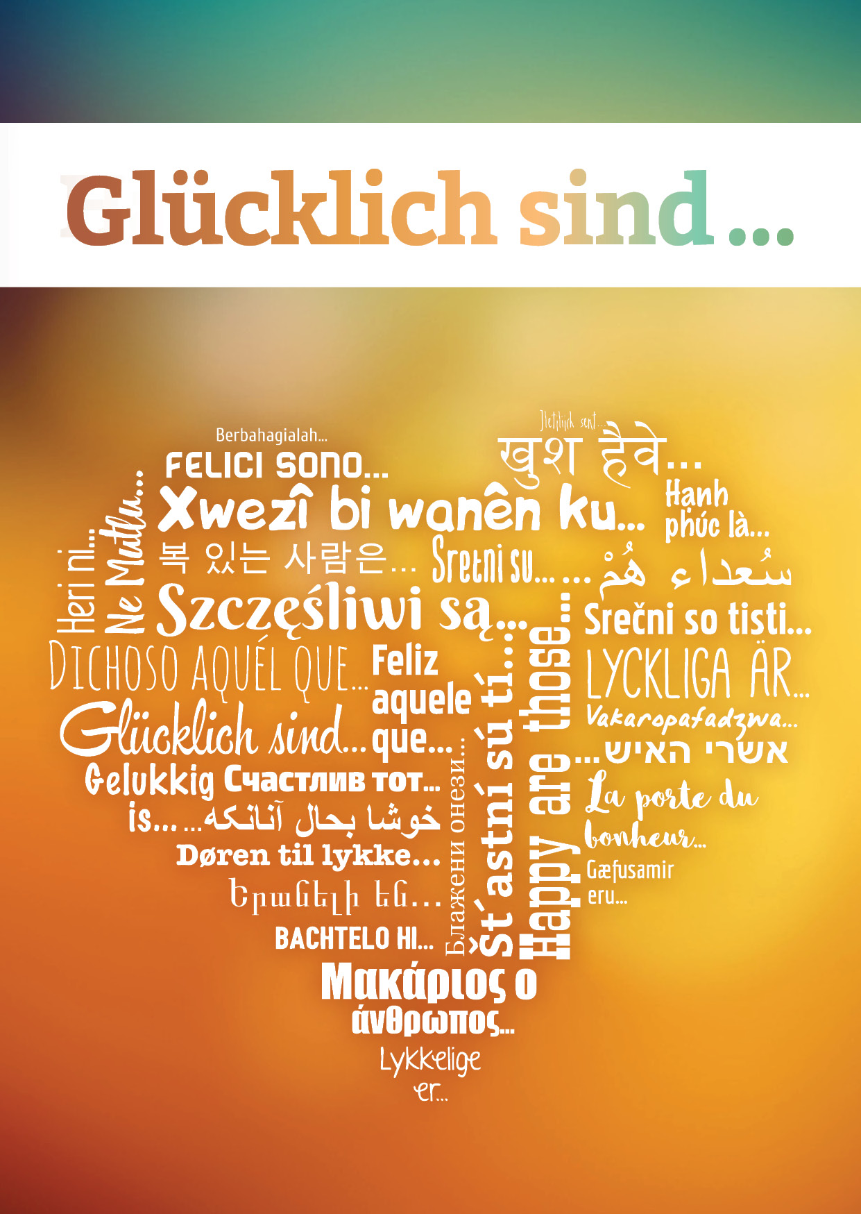Glücklich sind ... Herz-Motiv