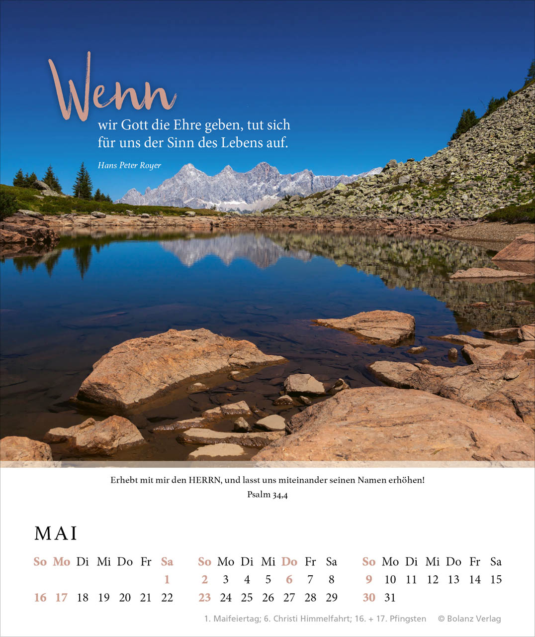 Fels meiner Stärke 2027 – Tischkalender