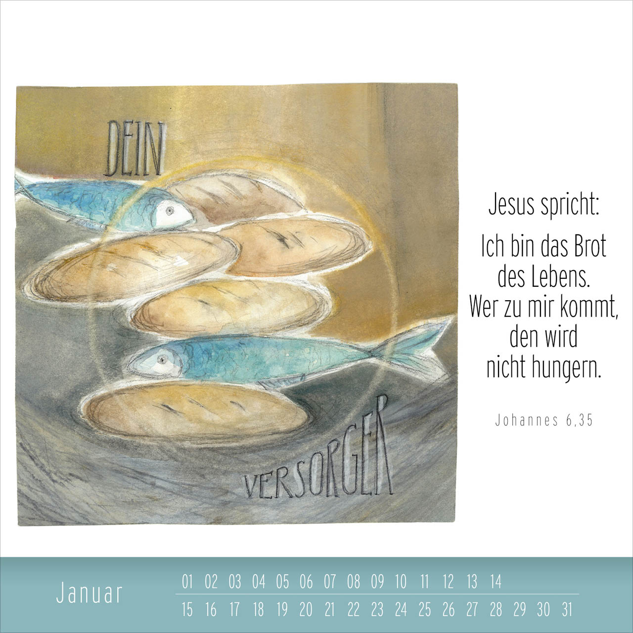 Immerwährender Tischkalender Hoffnung und Leben