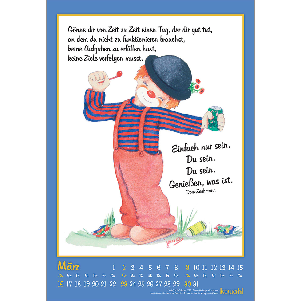 Freu(n)de für's Leben 2025 - Clown-Kalender