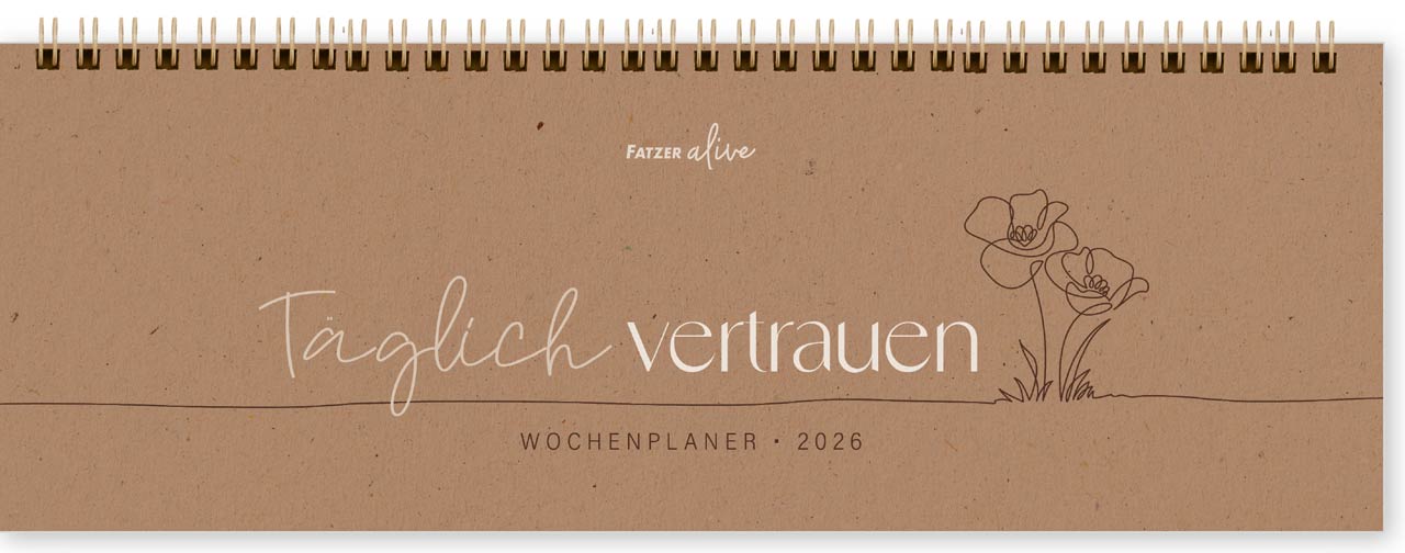 Täglich vertrauen 2026 - Wochenplaner