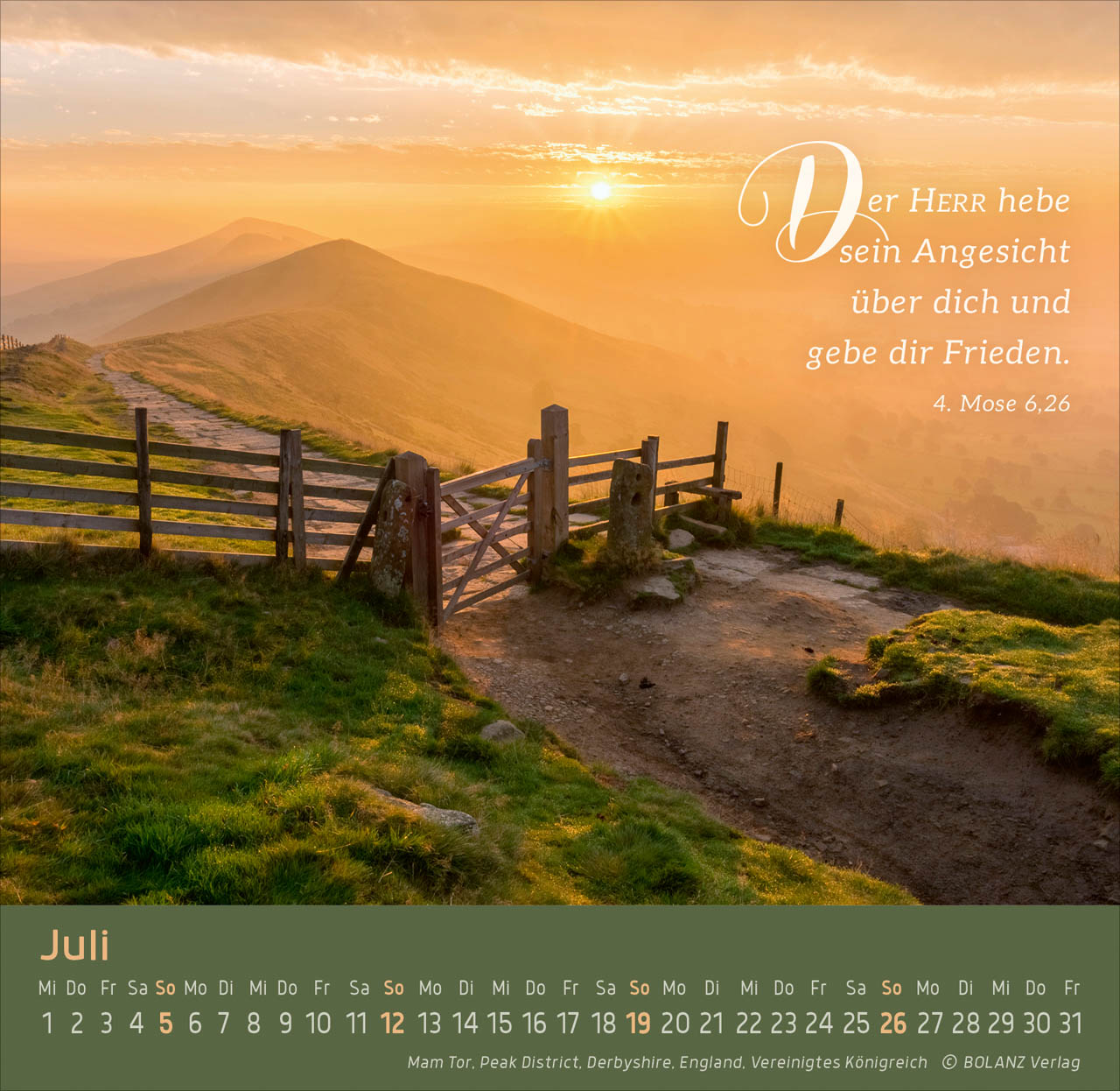 Weg-Licht-Leben 2026 - Tischkalender