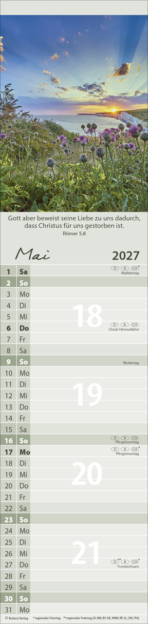 Für Alle 2027 – Streifenterminkalender