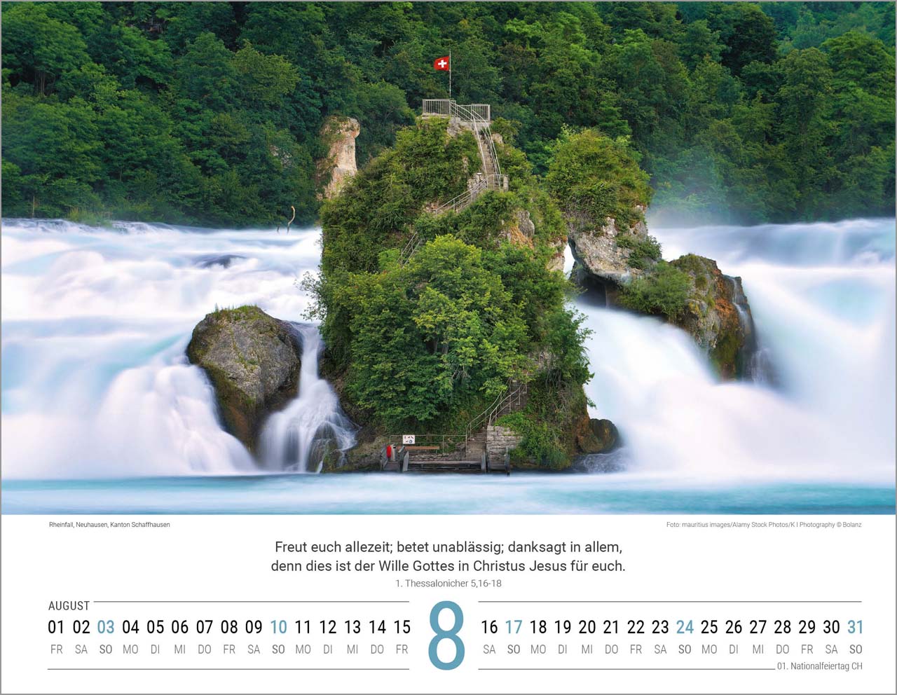 Switzerland - Wandkalender 2025