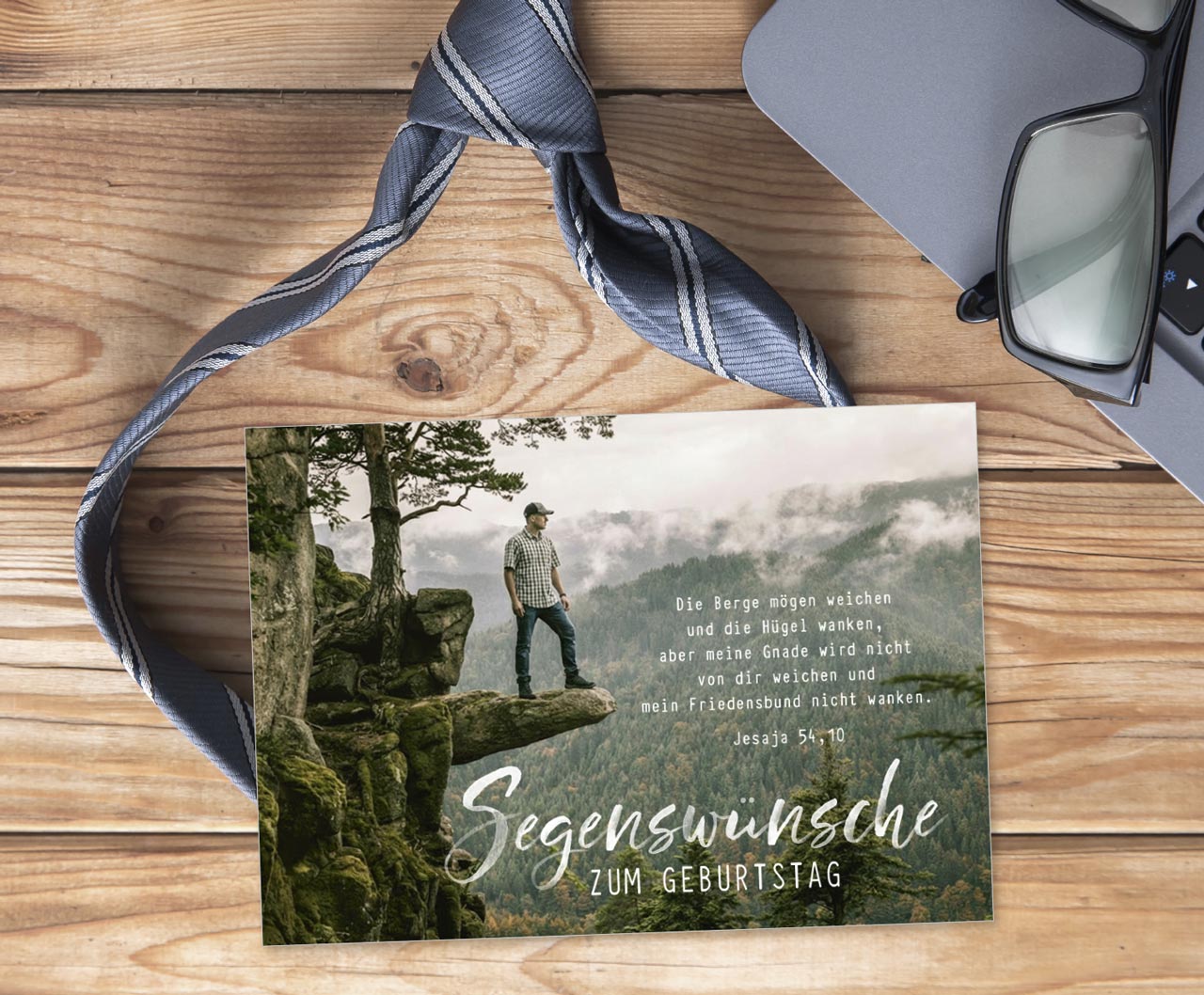 Postkarte Segenswünsche zum Geburtstag