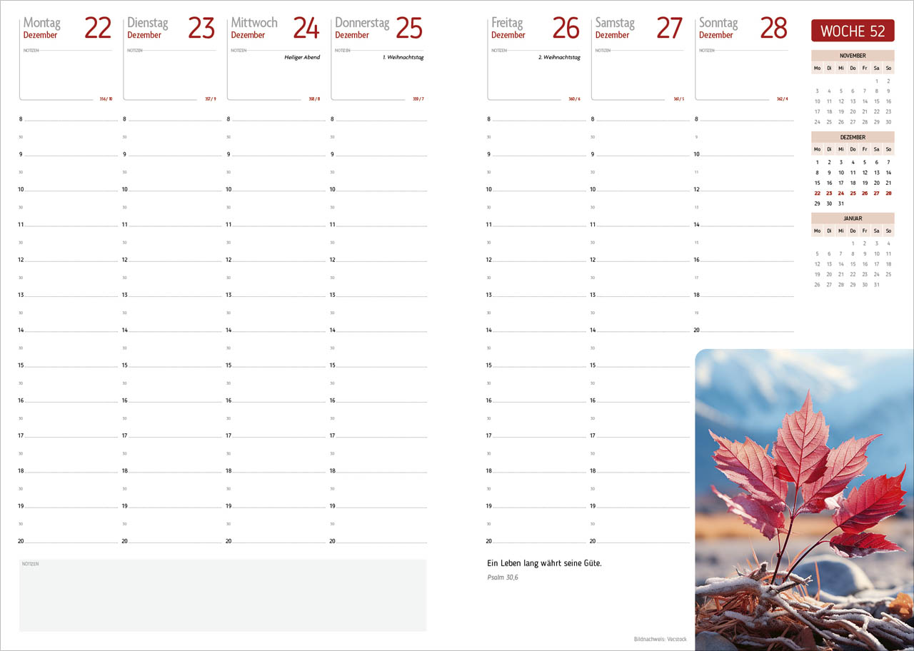 Agenda - Für jeden Tag 2026