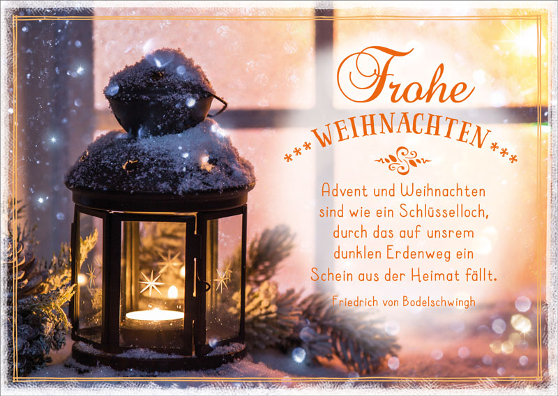 Postkarte Advent und Weihnachten