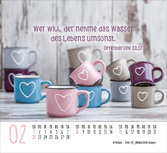 Atempause - Wohin du auch gehst 2026 - Minikalender