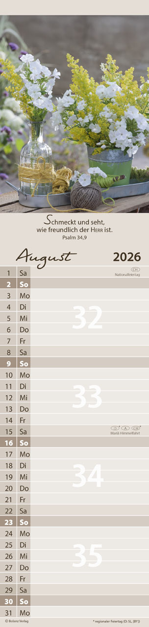 Von Mir zu Dir 2026 - Streifenterminer