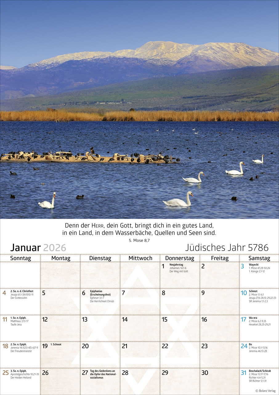 Israel 2026 - Posterkalender