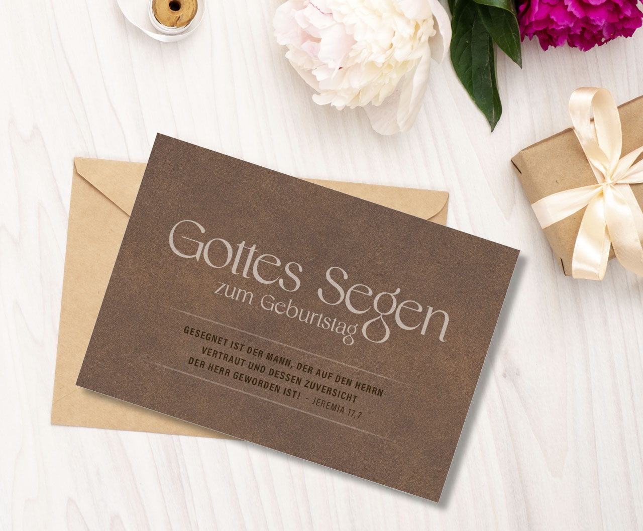 Faltkarte Gottes Segen zum Geburtstag