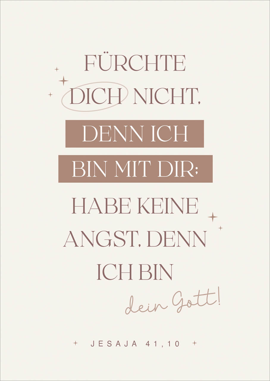 Poster Jahreslosung 2027 Fatzer alive A3